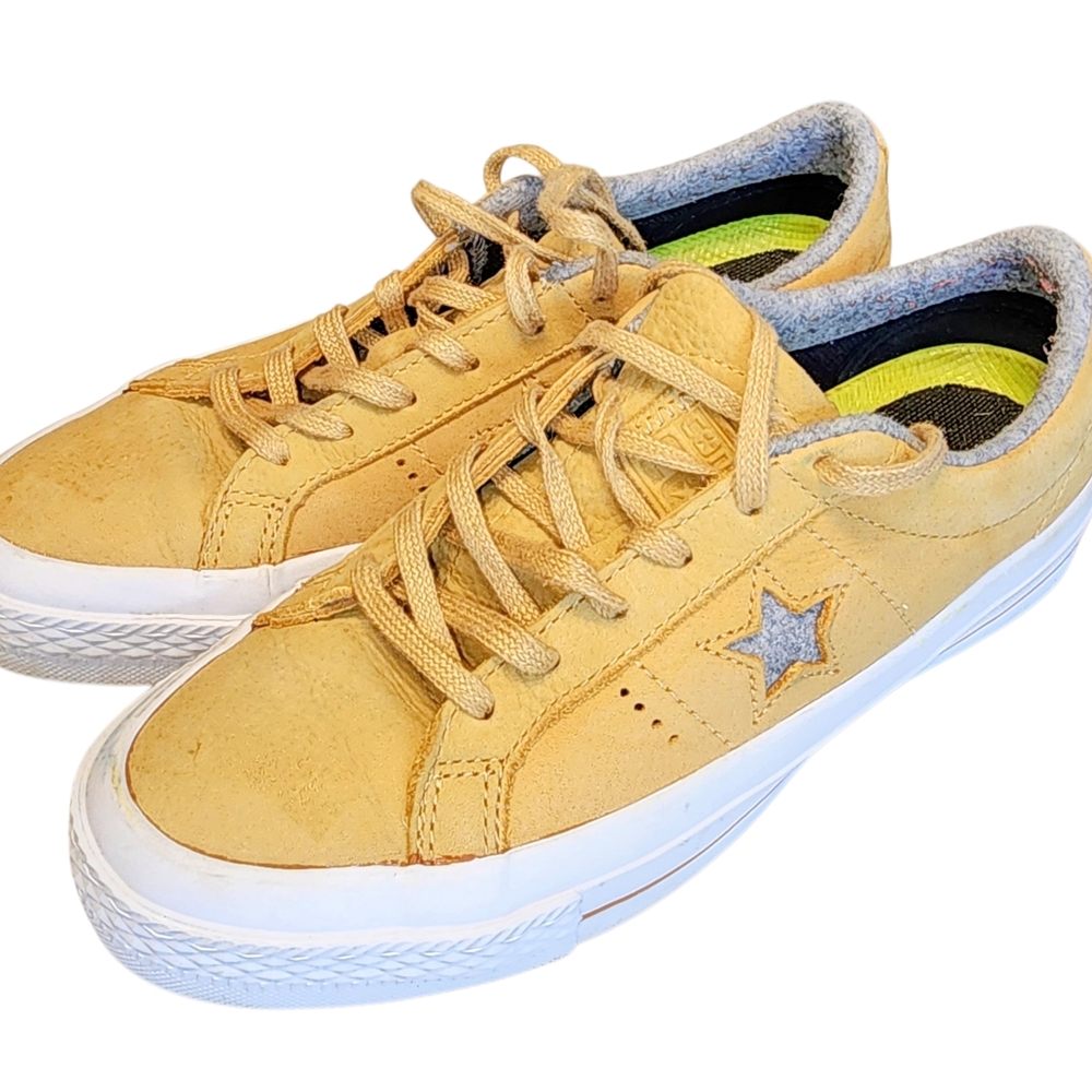 Converse Mustard Yellow Star Athletic Shoes‎